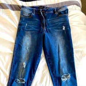 Long Tall Sally stretch ankle jeans size US 10